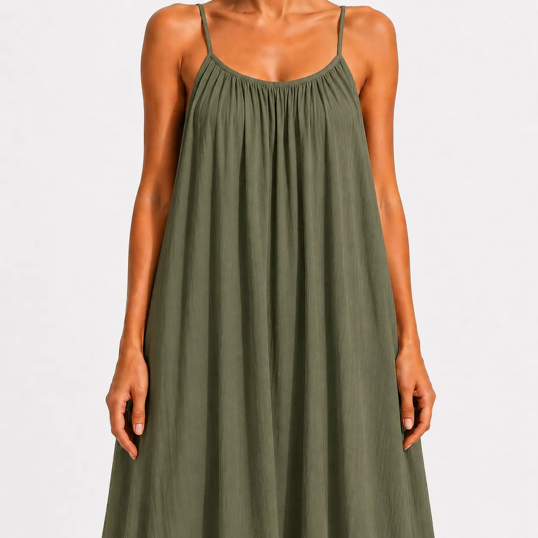 Melodie - Soft-Touch-Midi-Wickelkleid mit V-Ausschnitt