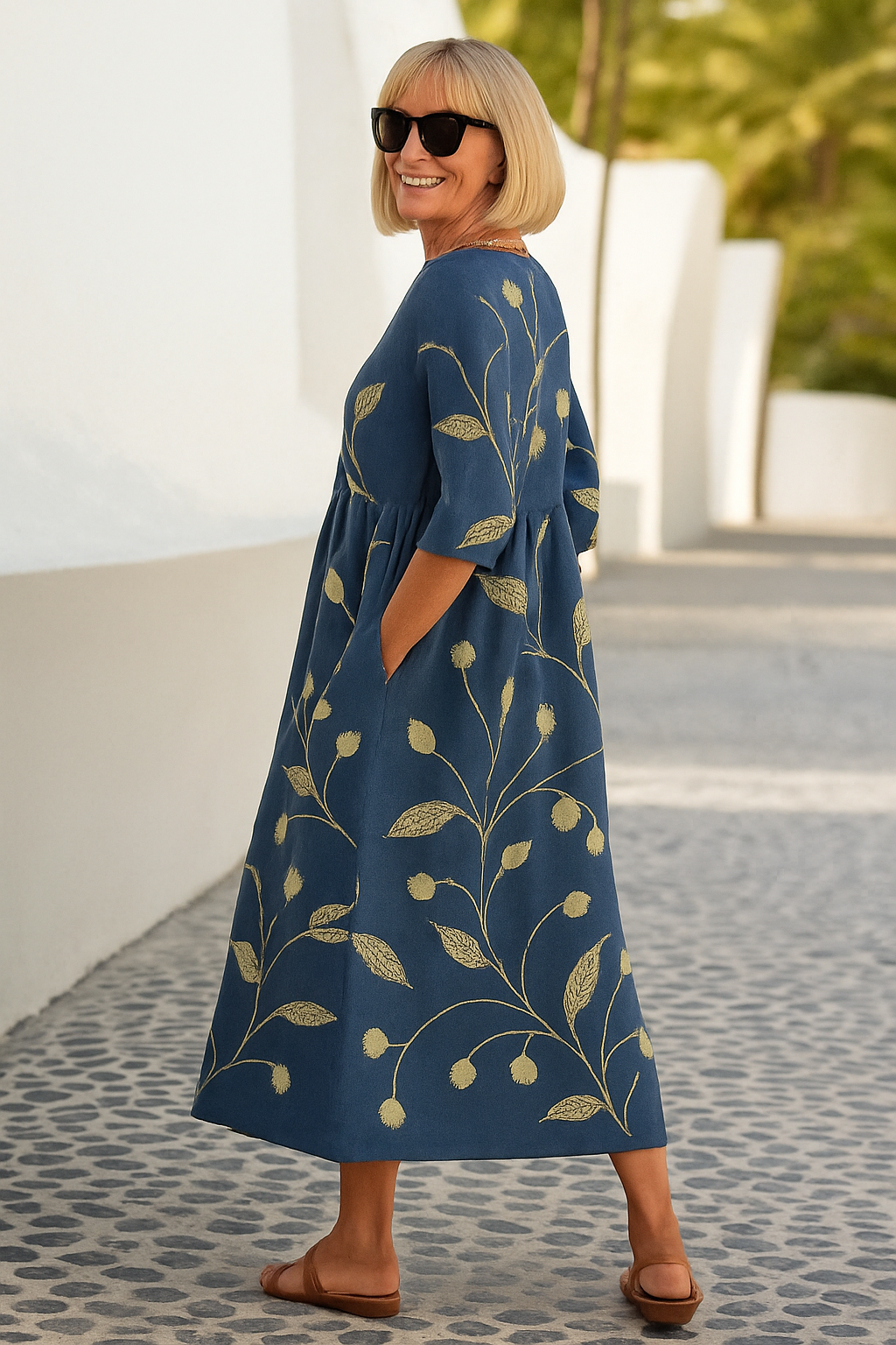Cassandra - Soft-Touch-Maxikleid
