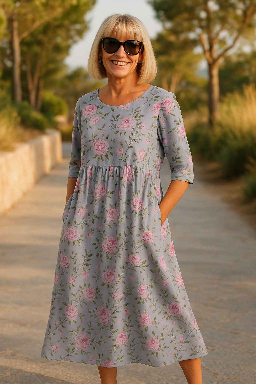 Cassandra - Soft-Touch-Maxikleid