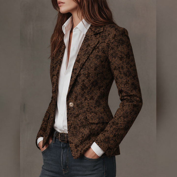 Norelia - Taillierter Jacquard-Blazer
