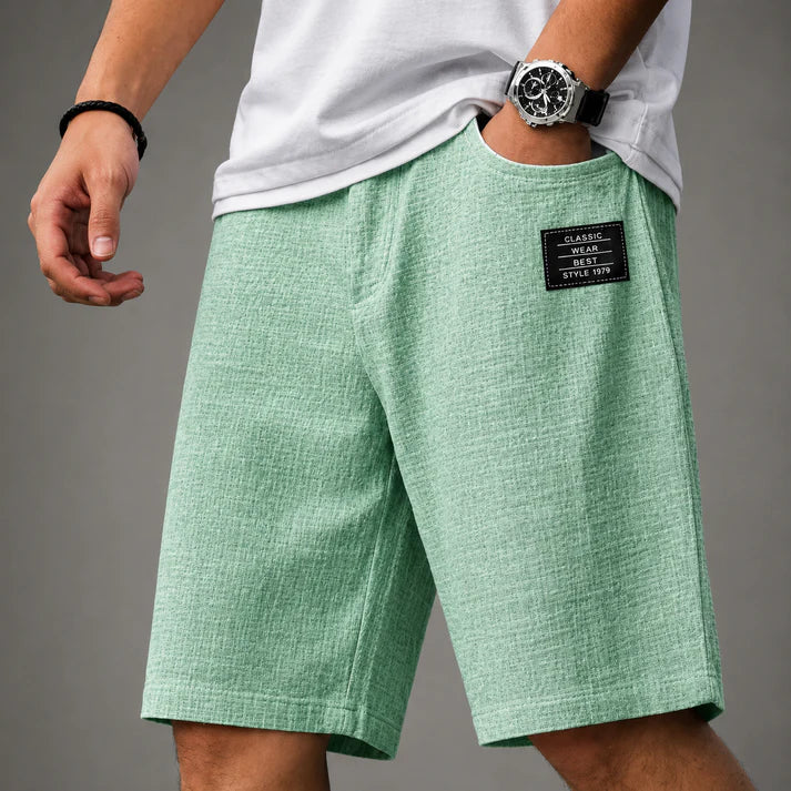 Caelan - veredelte Leinenshorts