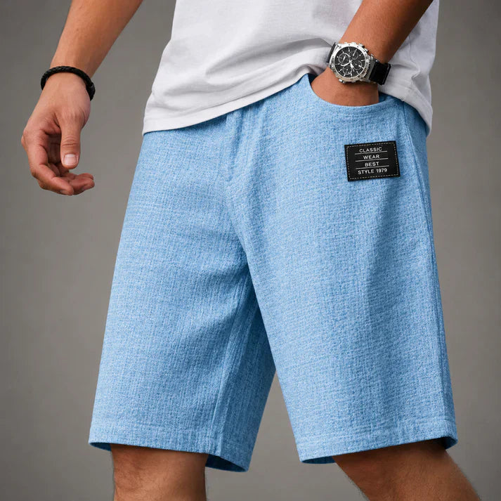 Caelan - veredelte Leinenshorts