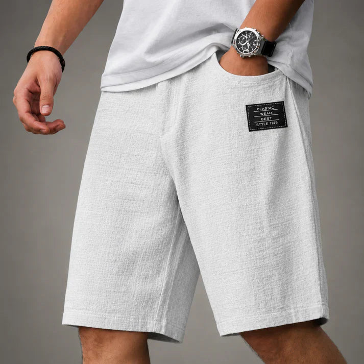 Caelan - veredelte Leinenshorts