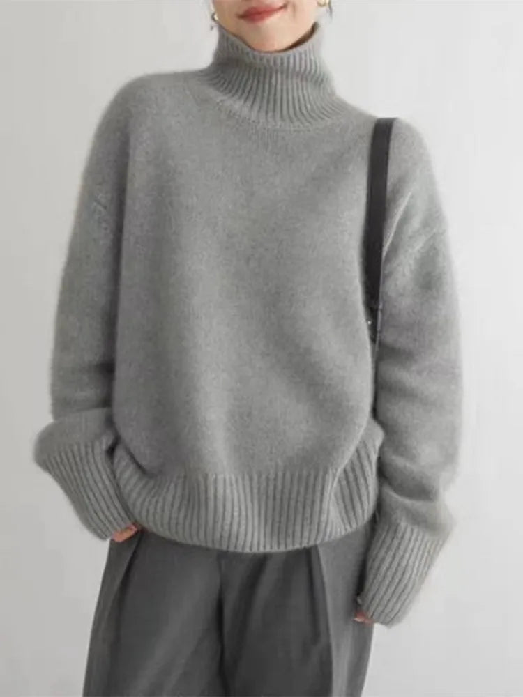 Nysira - Soft-Touch-Rollkragenpullover