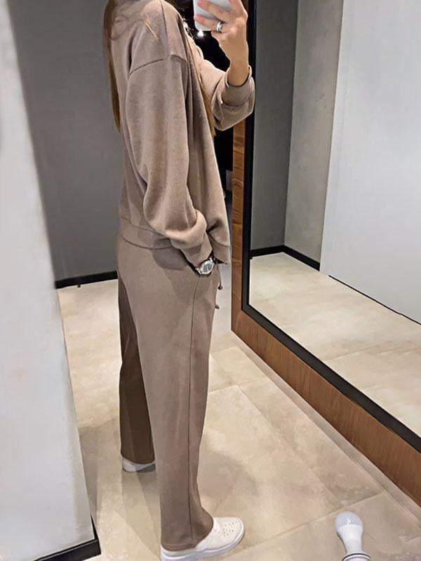 Sorya - Softtouch-Strick-Set aus Cardigan und Hose