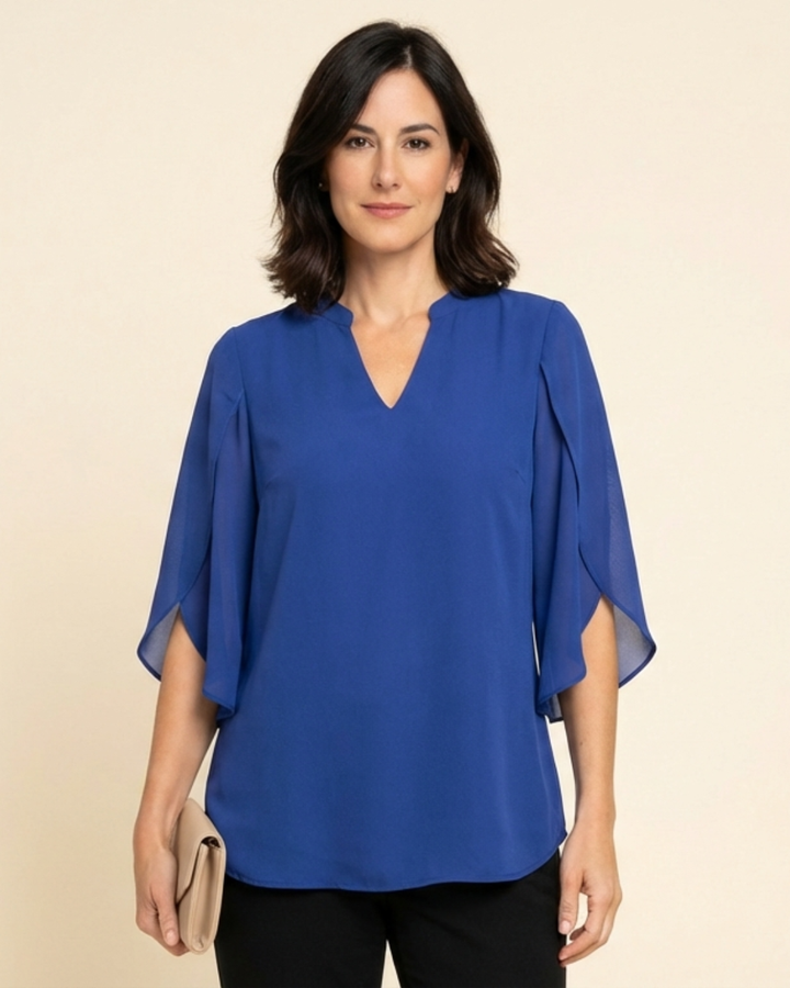 Zanyelle - Weichgriffige, mehrlagige Bluse
