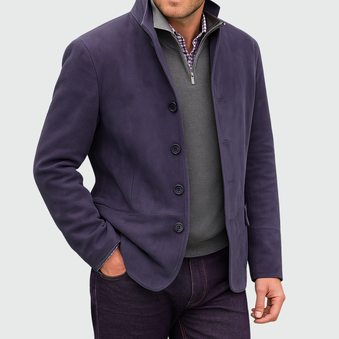 Aberley - Weiche Jacke mit Knopfleiste