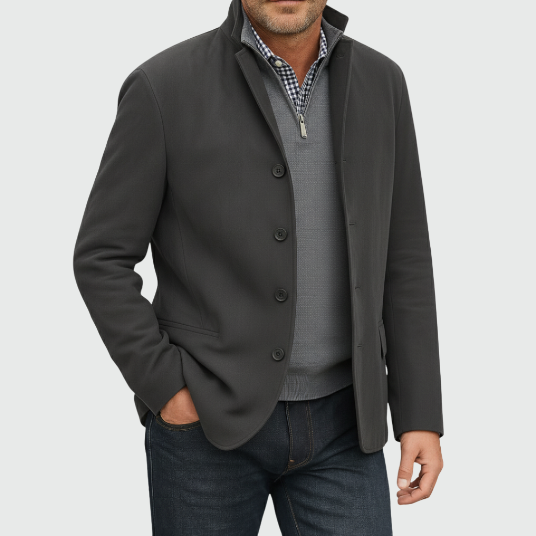 Aberley - Weiche Jacke mit Knopfleiste