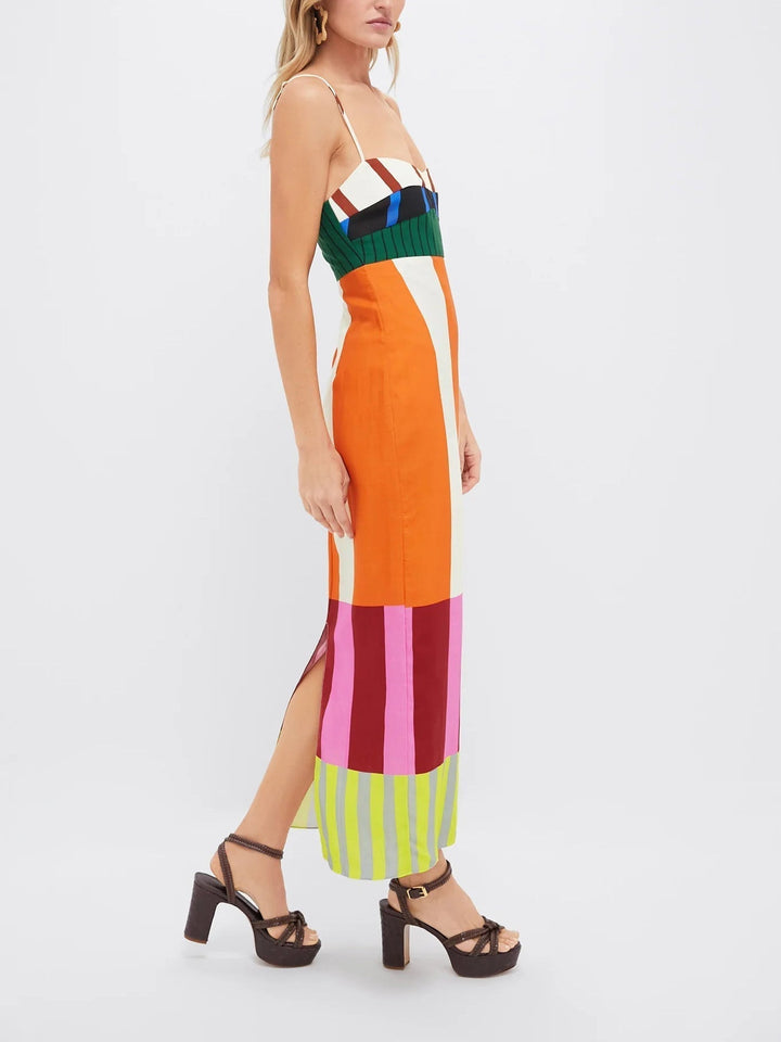 Norisse - Gestreiftes Soft-Touch-Sommerkleid