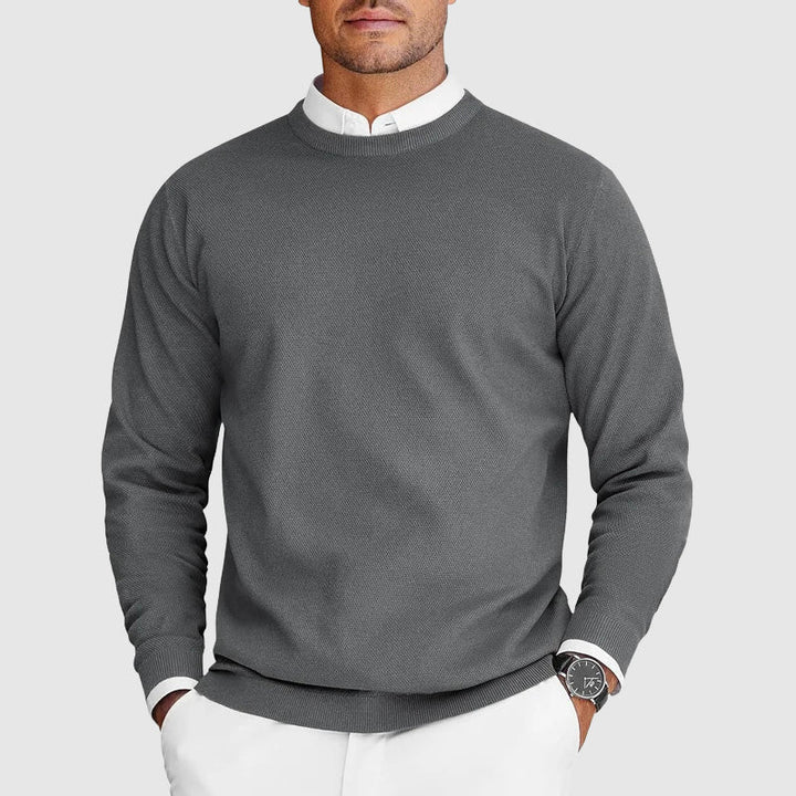 Corvyn - Soft-Touch Rundhals-Pullover