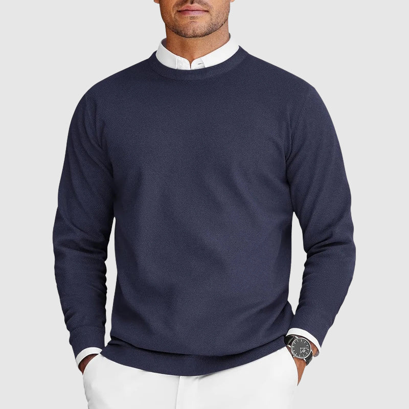 Corvyn - Soft-Touch Rundhals-Pullover