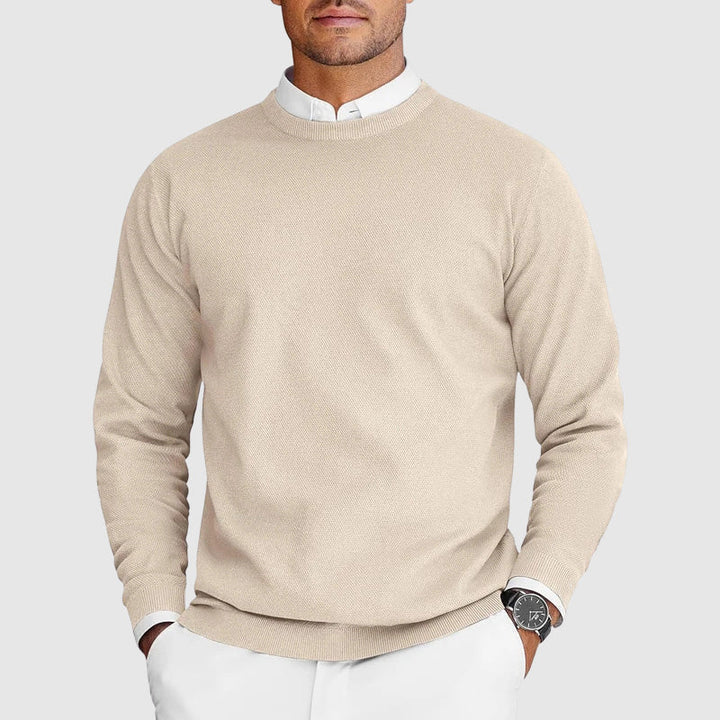 Corvyn - Soft-Touch Rundhals-Pullover