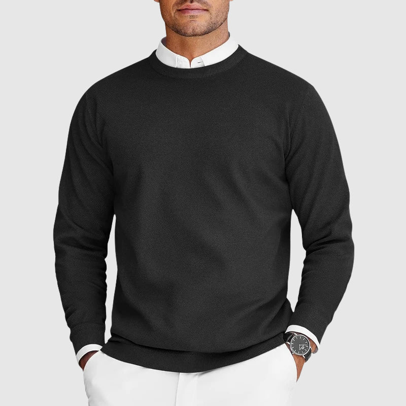 Corvyn - Soft-Touch Rundhals-Pullover