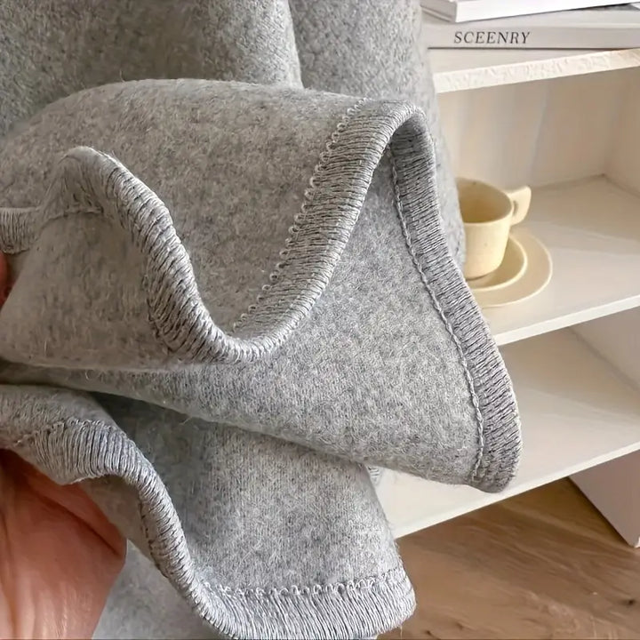 Teysia - drapierter Schal mit Soft-Touch-Finish