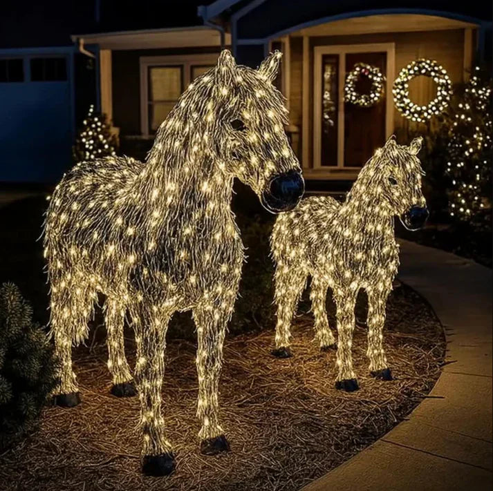 Zereni - Beleuchtetes Skulpturen-Set für den Außenbereich