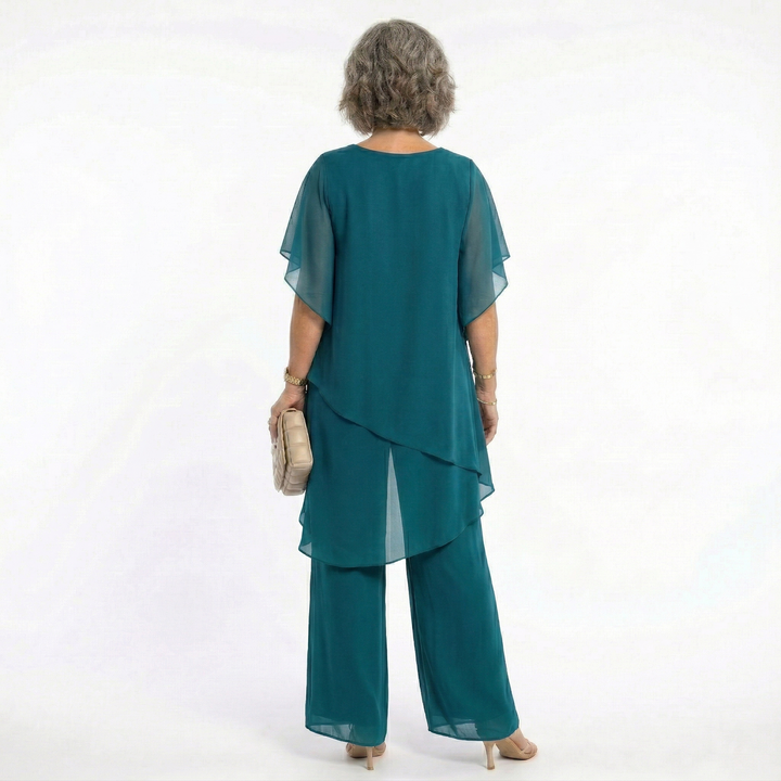 Thessalie - fließender Abend-Jumpsuit