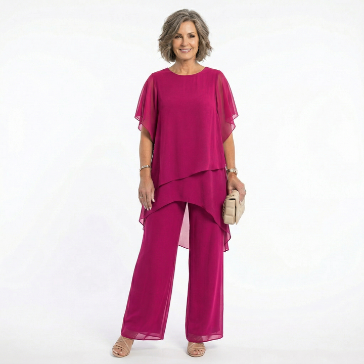 Thessalie - fließender Abend-Jumpsuit