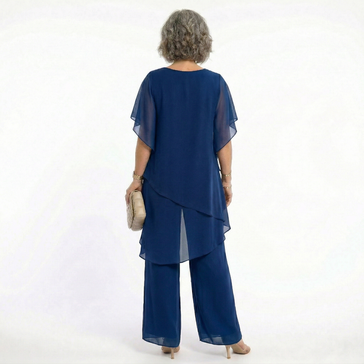 Thessalie - fließender Abend-Jumpsuit
