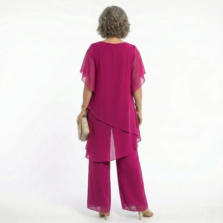 Thessalie - fließender Abend-Jumpsuit