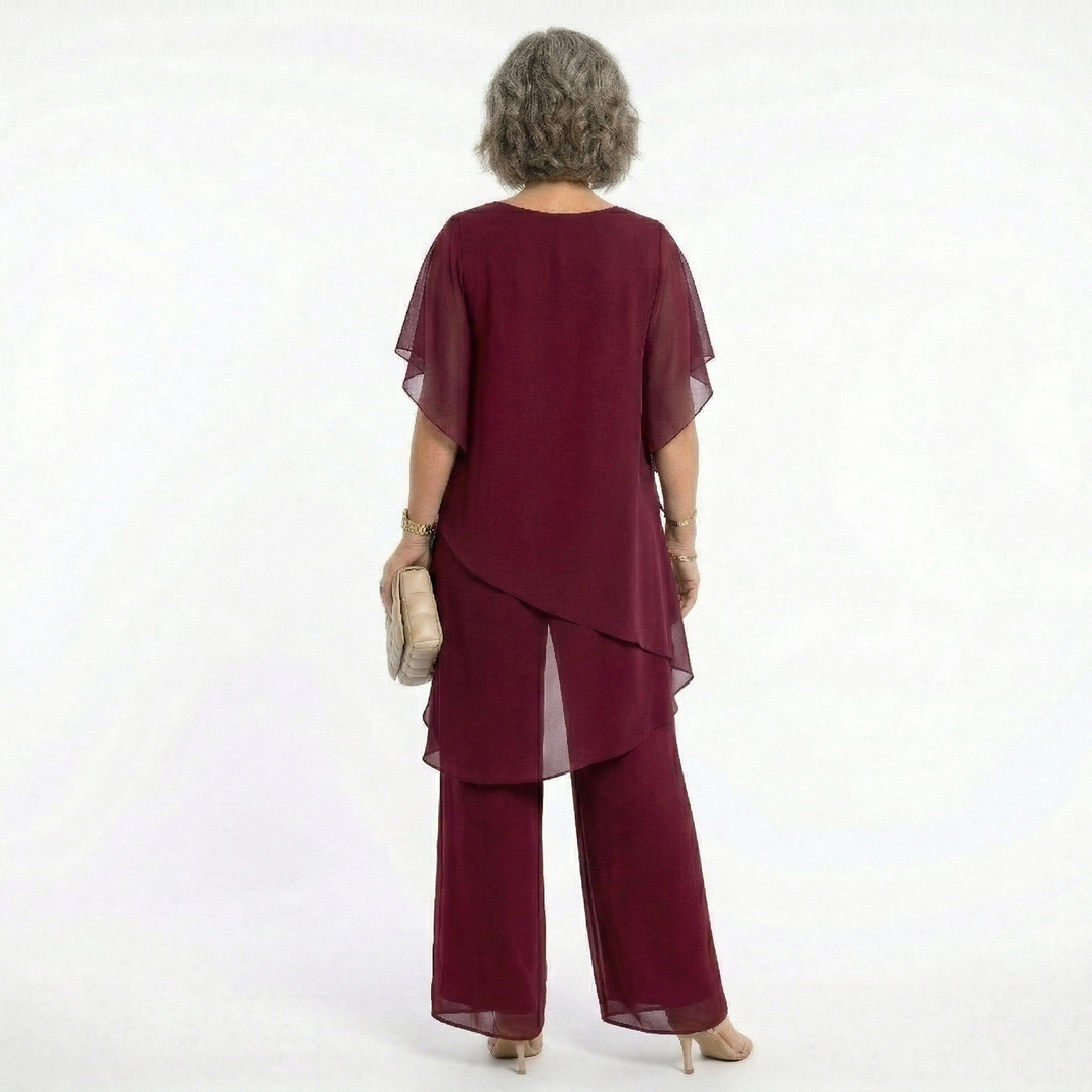 Thessalie - fließender Abend-Jumpsuit