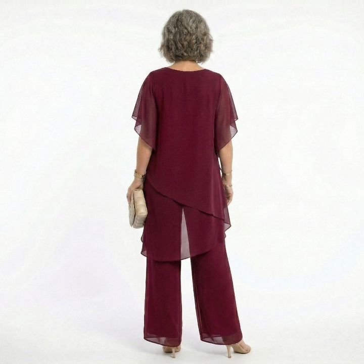 Thessalie - fließender Abend-Jumpsuit