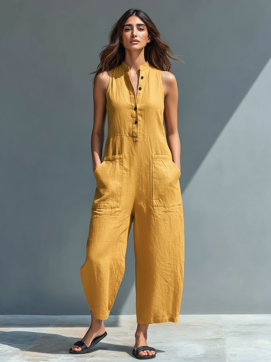 Vania - Luftiger Leinen-Jumpsuit