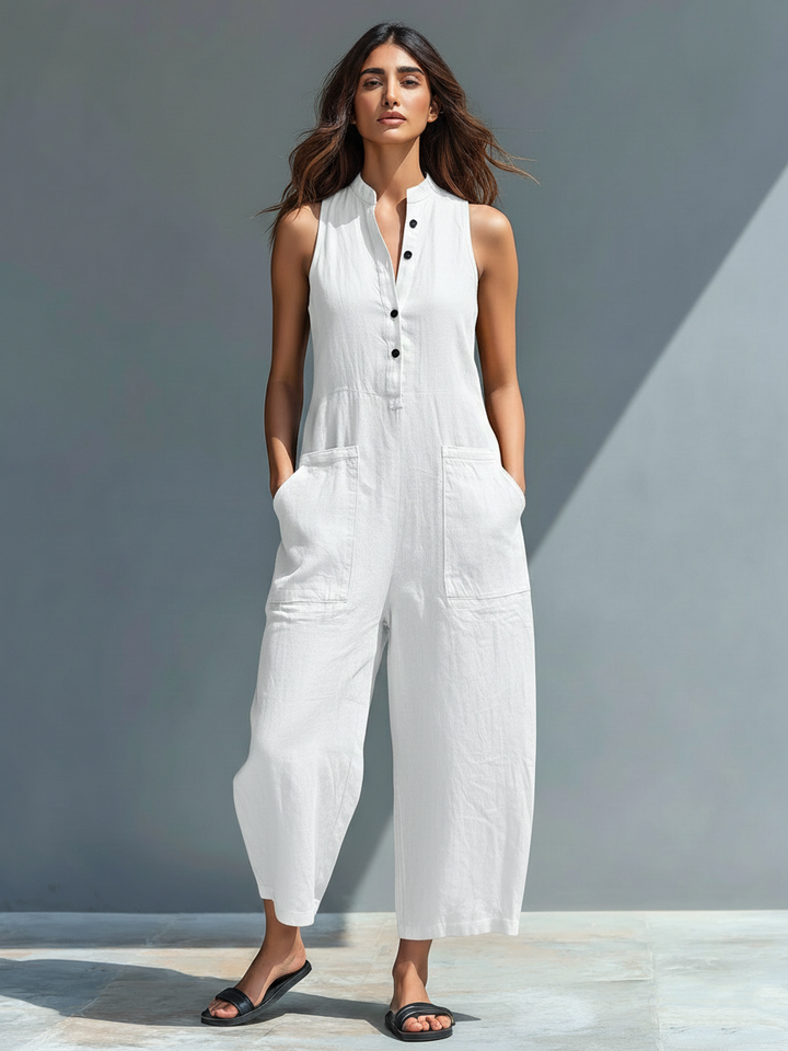 Vania - Luftiger Leinen-Jumpsuit