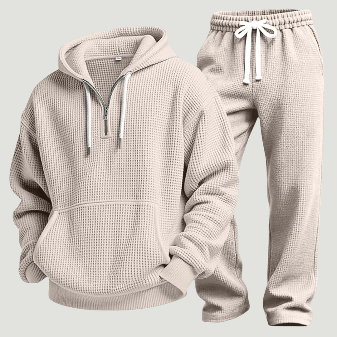 Osric - Set aus Waffelstrick-Hoodie und Jogginghose