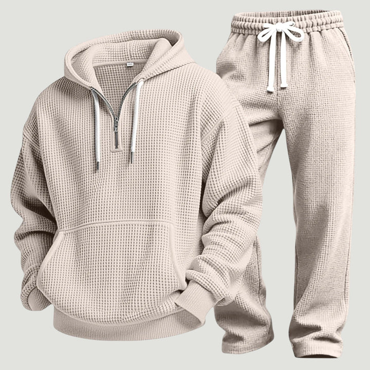 Osric - Set aus Waffelstrick-Hoodie und Jogginghose