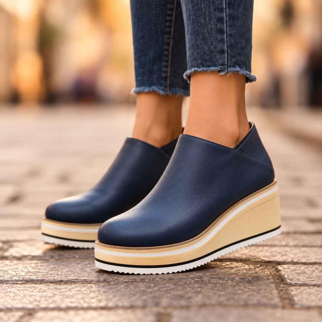 Clotilde - Soft-Touch-Keilstiefeletten