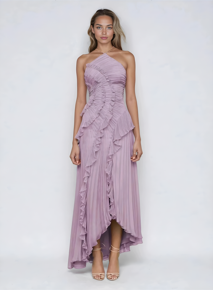 Sancia - Gestuftes Midikleid mit Rüschen