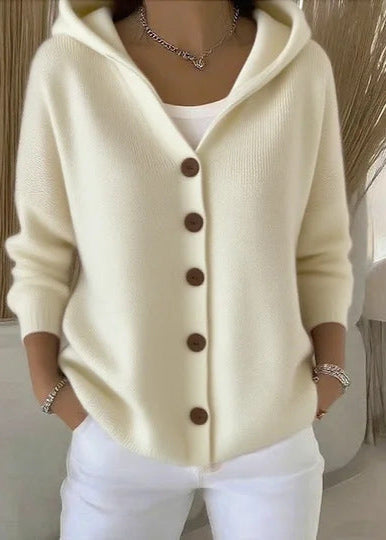 Alsira - Soft-Touch-Kapuzenstrickjacke