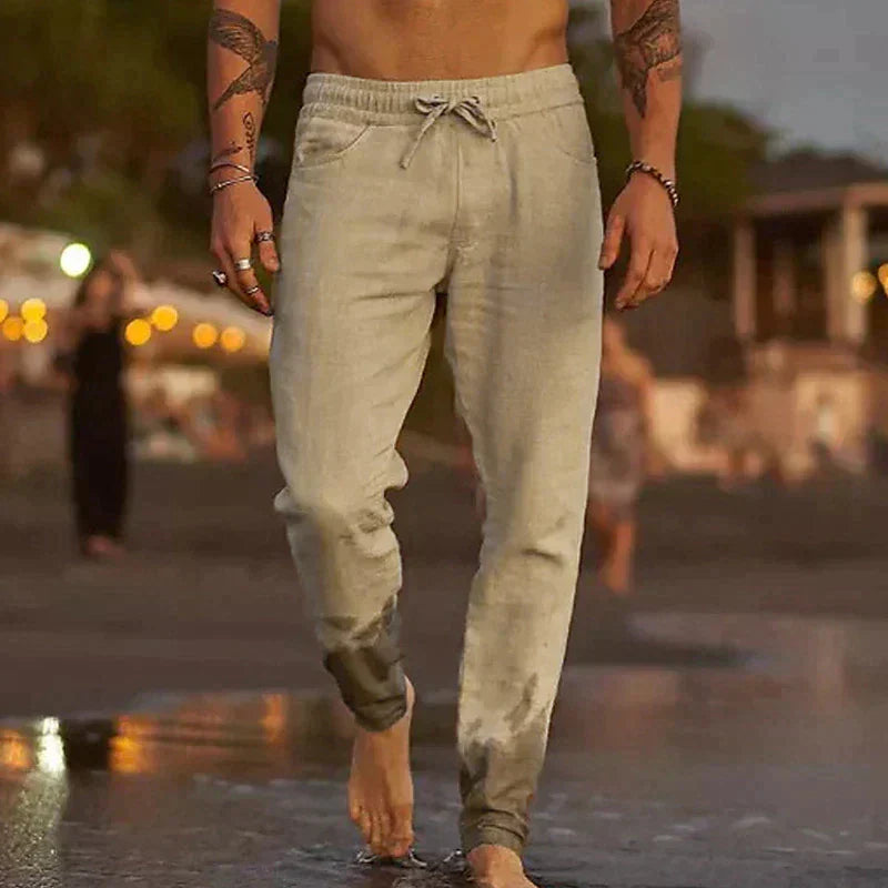 Lyrik - Hochwertige Leinen-Strandhose