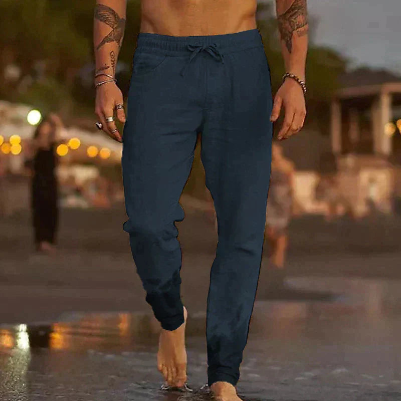 Lyrik - Hochwertige Leinen-Strandhose