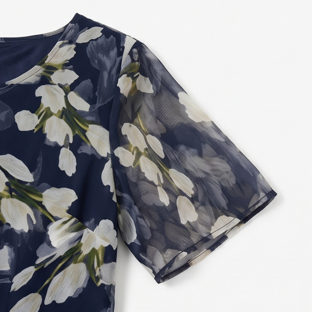 Genevora - Luftiges Midi-Blumenkleid