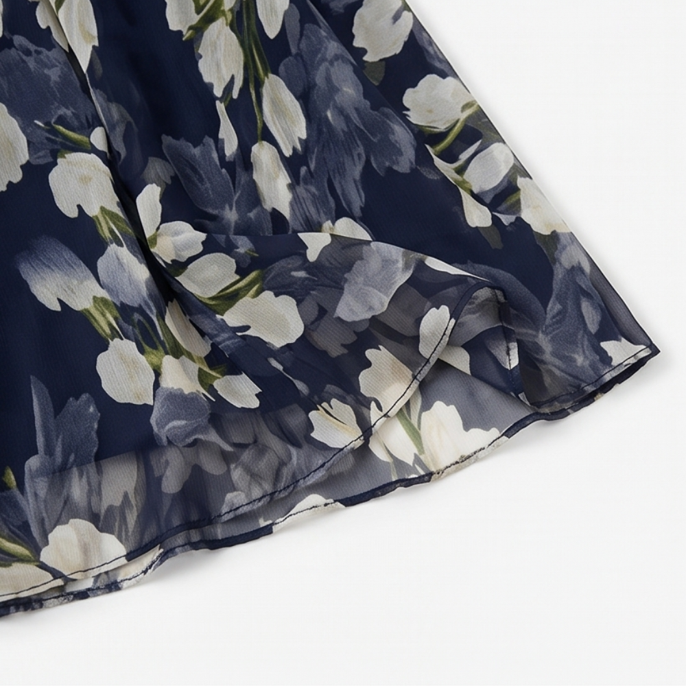 Genevora - Luftiges Midi-Blumenkleid