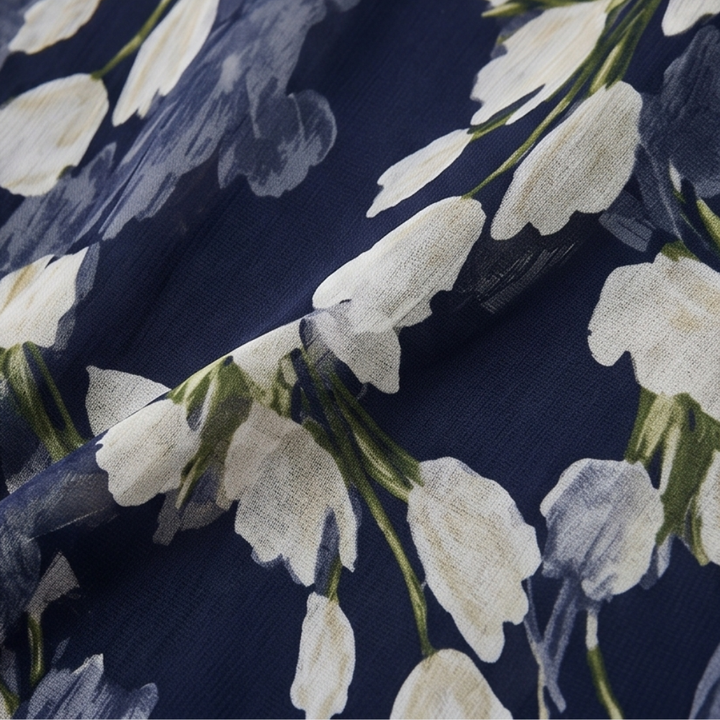 Genevora - Luftiges Midi-Blumenkleid
