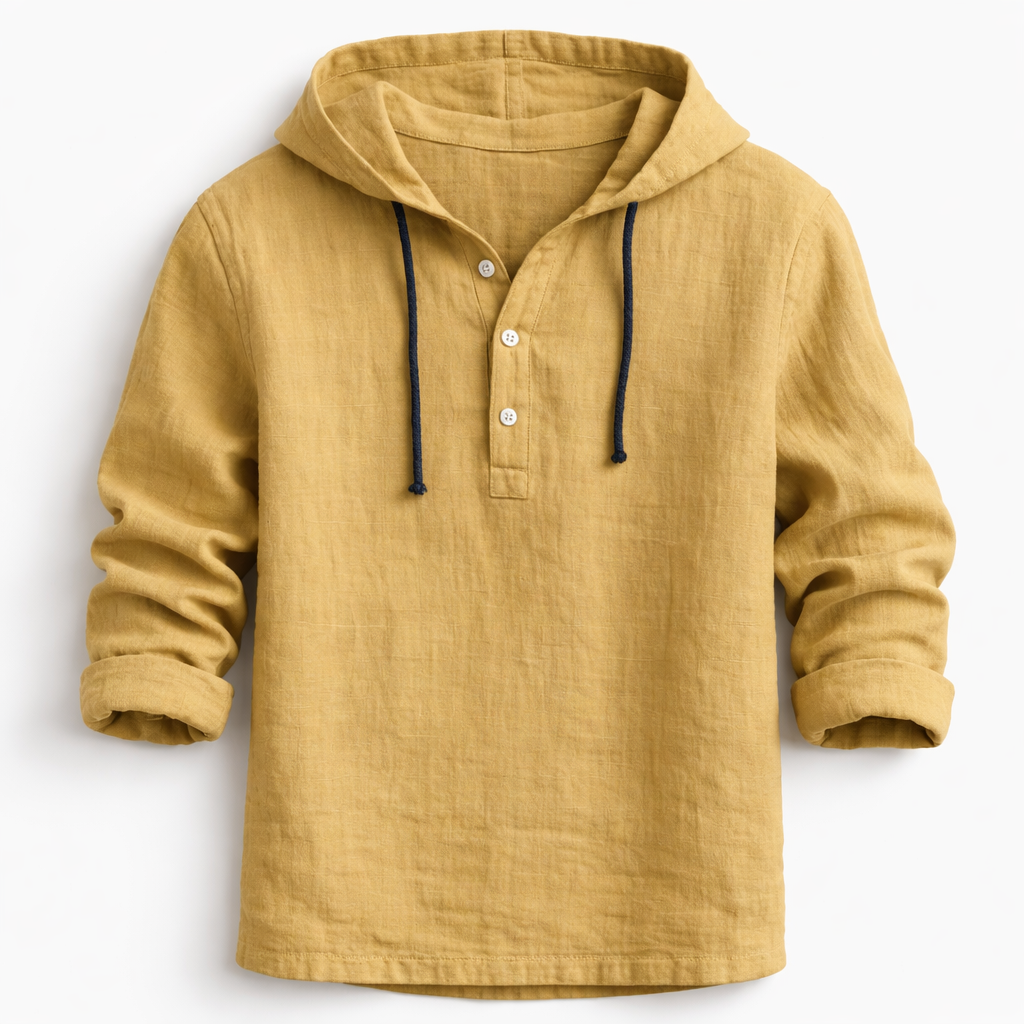 Alton - Atmungsaktiver Leinen-Hoodie