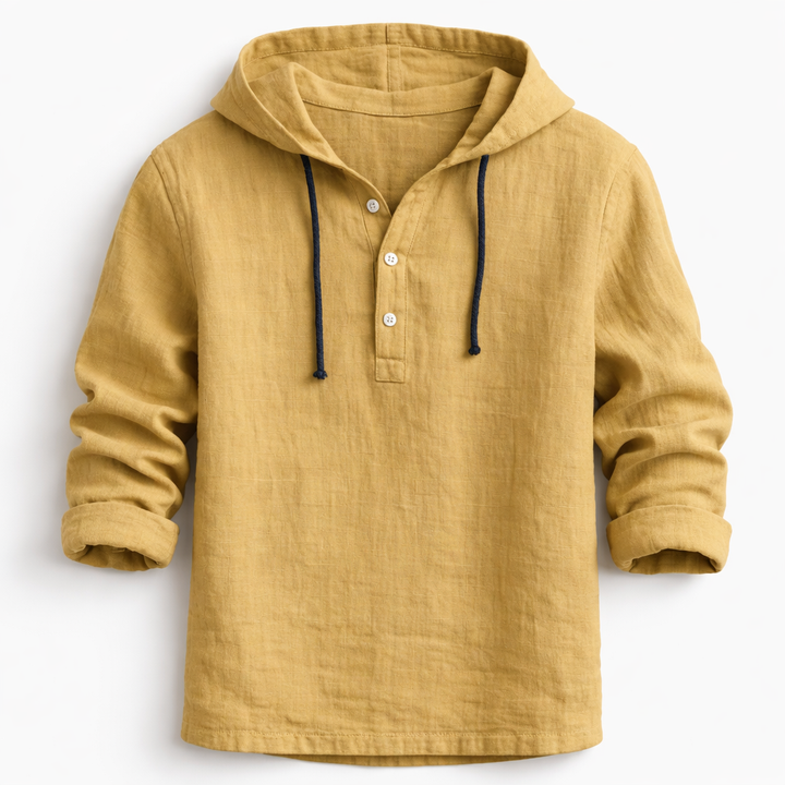 Alton - Atmungsaktiver Leinen-Hoodie