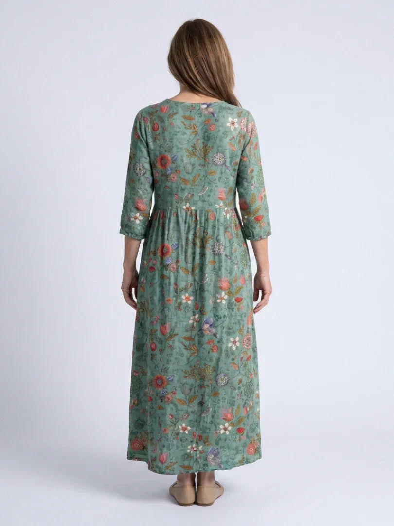 Irinae - Florales Maxikleid mit weichem Griff