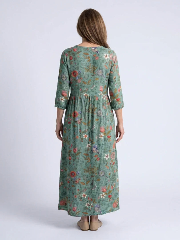 Irinae - Florales Maxikleid mit weichem Griff