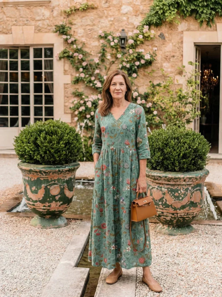 Irinae - Florales Maxikleid mit weichem Griff