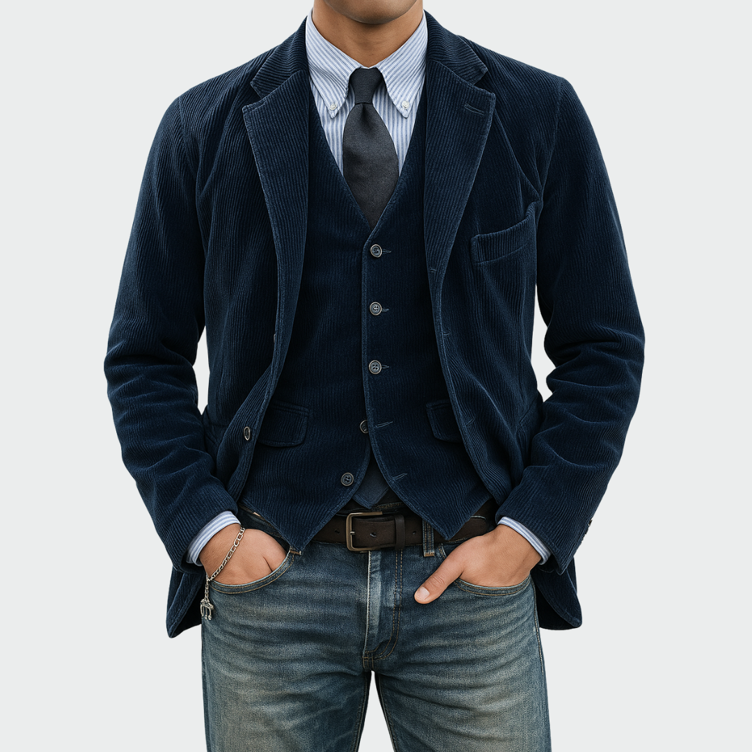 Cato - maßgeschneidertes Blazer-und-Weste-Set