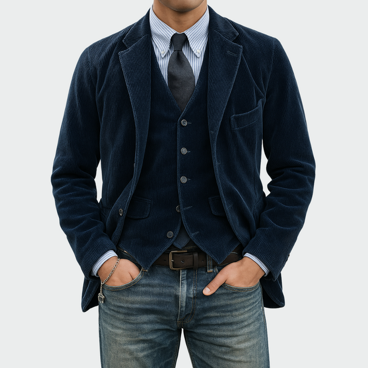 Cato - maßgeschneidertes Blazer-und-Weste-Set