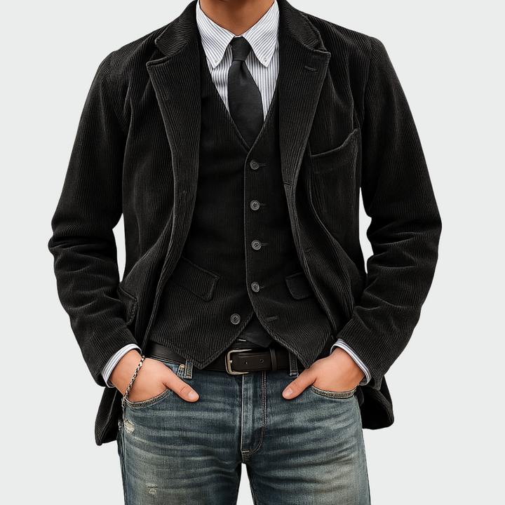 Cato - maßgeschneidertes Blazer-und-Weste-Set
