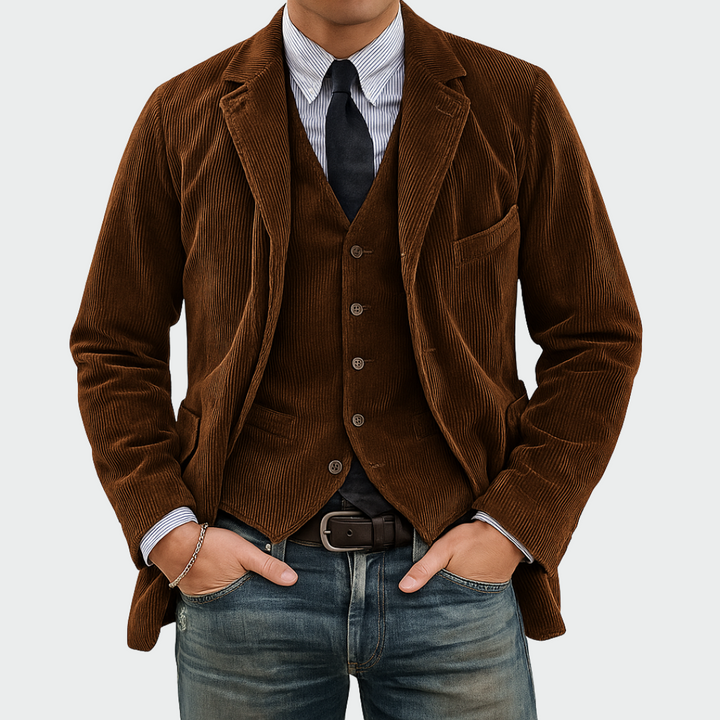 Cato - maßgeschneidertes Blazer-und-Weste-Set
