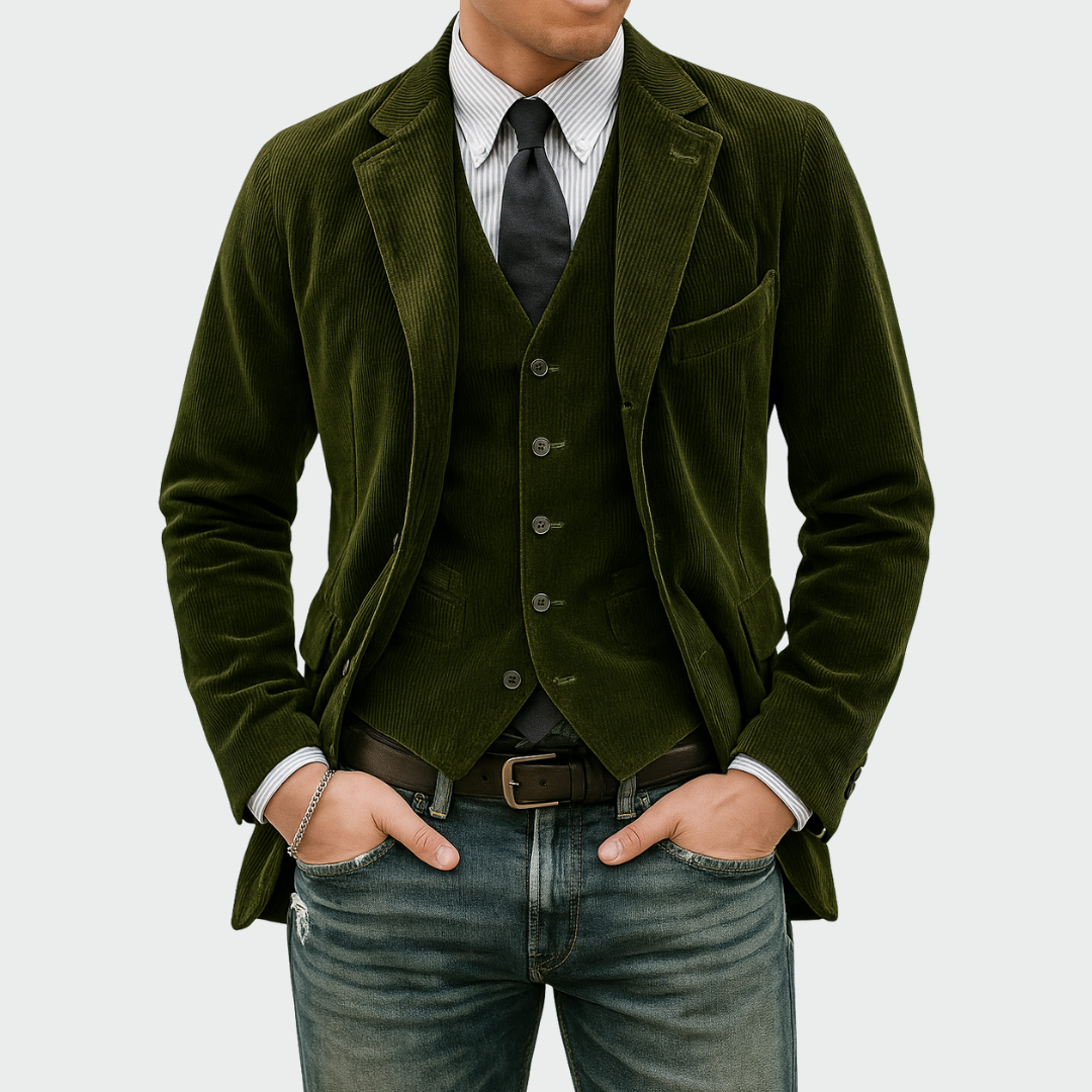Cato - maßgeschneidertes Blazer-und-Weste-Set