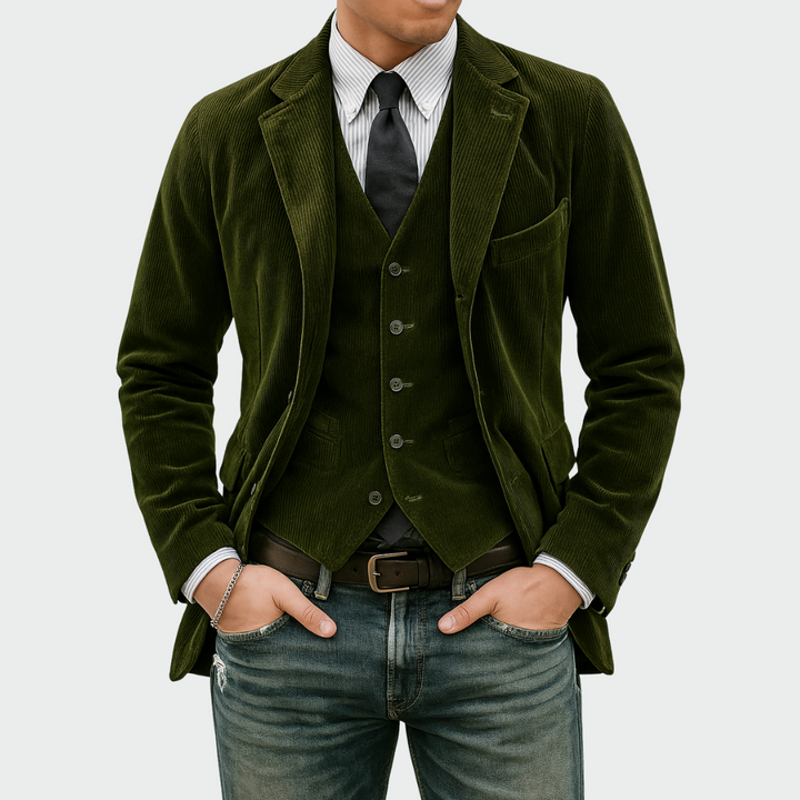 Cato - maßgeschneidertes Blazer-und-Weste-Set