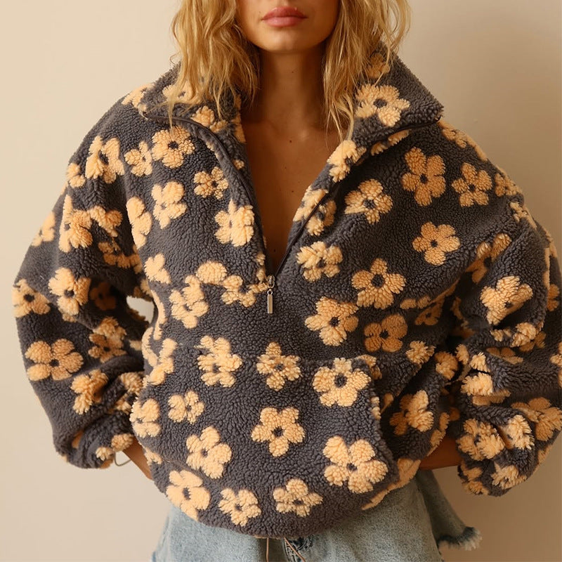Fallon - Floraler Soft-Touch-Pullover