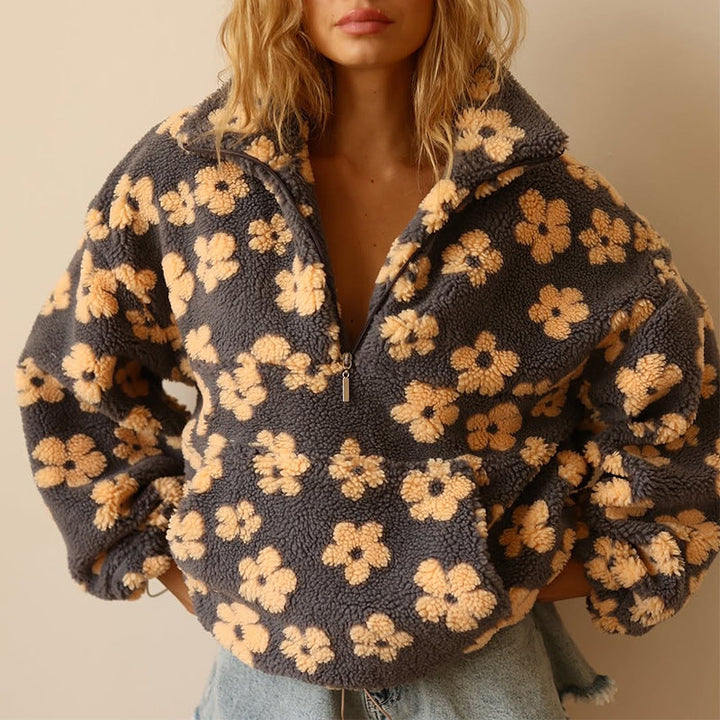 Fallon - Floraler Soft-Touch-Pullover